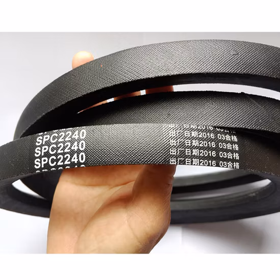 D Section V-Belt Classical Wrapped Industrial V Belts with 32mm Top Width and 19mm Thickness