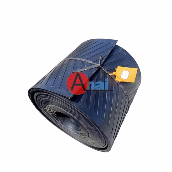 Correia transportadora de mineração de lona de náilon industrial estampada tipo V Chevron